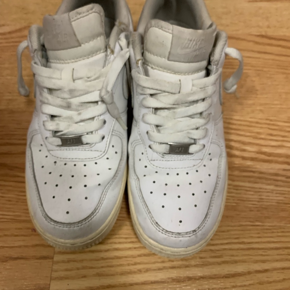 Nike White Lace-Up Sneakers